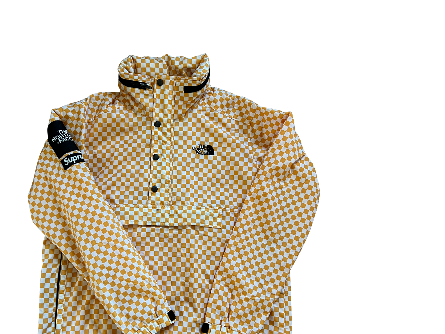 2011 Supreme x The North Face - Yellow Checkered Pullover